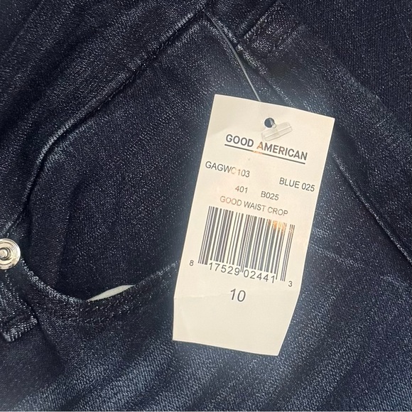 Good American Good Waist Crop Jeans Size 10 - Picture 7 of 8